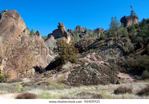 Rocks at Pinnacles National Monument at\
central California\'s Salinas Valley,\
USA