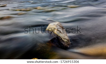 Rocks in a River Long Exposure