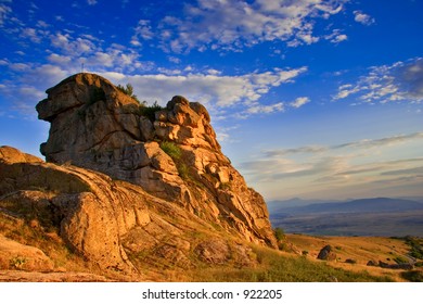 Rocks at sunset