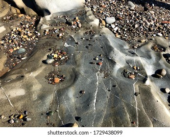 Rocks In The Tide Pool, Colorful Little Stones