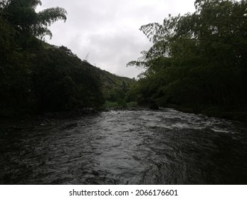 The Rocks And Water Of Rio Pance In Santigo De Cali - Colombia