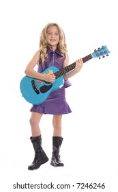 Rockstar Child Playing Guitar