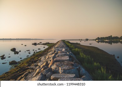 Rockwall In Warwick, Rhode Island.