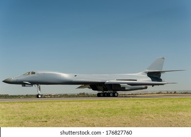 Rockwell B1 Lancer Bomber On Runway