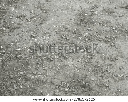 Rocky aggregate ground texture showcasing natural stone material in outdoor environment