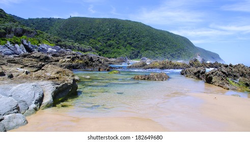 Rocky Beach Along The Otter Hiking Trail, South Africa