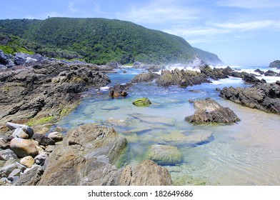 Rocky Beach Along The Otter Hiking Trail, South Africa