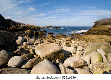 A Rocky Beach Coast Line On South Africa's Otter Hiking Trail