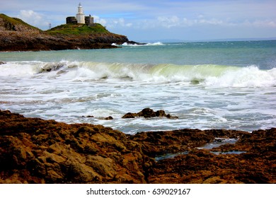 Rocky Beach with Lighthouse