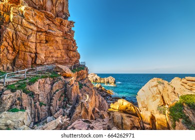 Rocky Cliff Costa Paradiso Sardinia Italy Stock Photo (Edit Now) 664262971