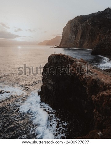 A Rocky Cliff In The North Of Madeira 