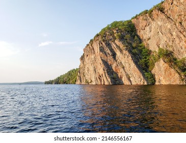 Rocky  cliffs of Mazinaw lake in Bon Echo provincial park Ontario 