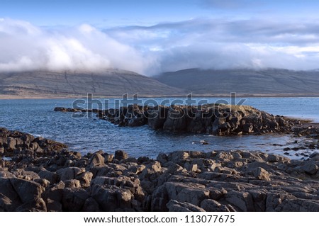 Similar – Image, Stock Photo Fjord in Northern Norway