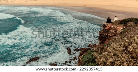 Rocky coastline  in the Natural Park of Southwest Alentejo and Costa Vicentina in Bordeira 
Nature Travel South portugal Vicentine Coast