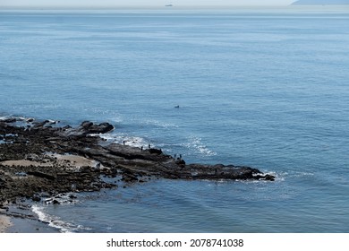 Rocky Coastline On The Southern California Coastline