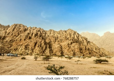 Rocky Dry Mountains Of Wadi Jin, Medinah, Saudi Arabia