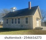 Rocky Ford one room stone schoolhouse located in Douglas county Kansas