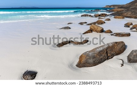 Rocky headland at the western end of Hellfire Bay, Cape le Grand National Park, Esperance Western Australia