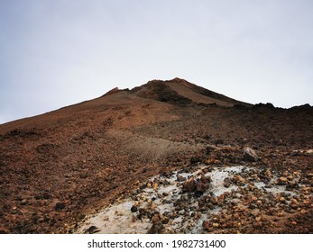 ROcky Hiking Path Near Mount Teide Volcano On Tenerife