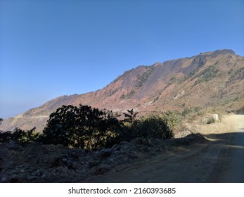 Rocky Hill Top And Countryside Road In Manipur, India