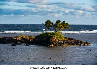 Rocky Islet On Tutuila Island, American Samoa, South Pacific