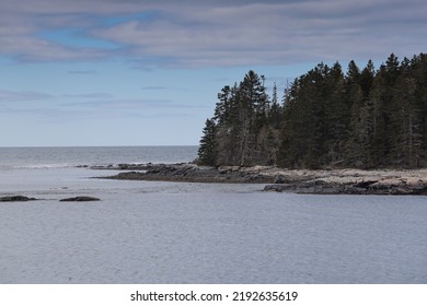 Rocky Land Sticking Out In The Ocean