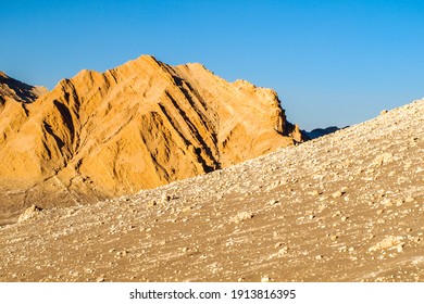 Rocky Landscape Of Atacama Desert At Evening Time, Chile