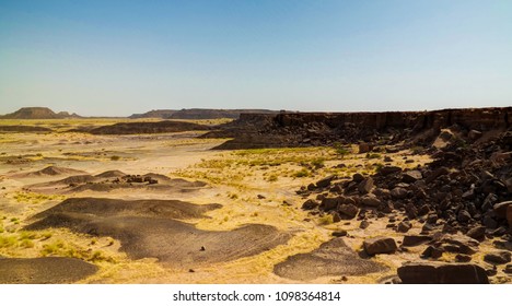 Rocky Landscape At Sahara Desert Near Tchirozerine Region At Agadez, Niger