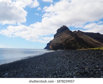 Rocky Lava Beach Near San Sebastian On La Gomera Island