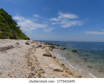 Rocky Long Island Sunny Beach