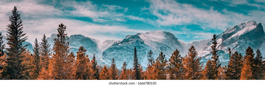 Rocky Mountain National Park Mountains And Trees