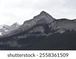 A Rocky Mountain on a Cloudy Day