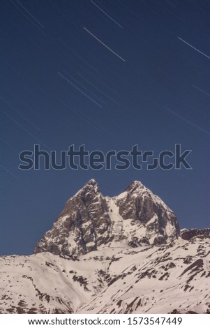 Similar – Säntis at Dawn Berg Säntis