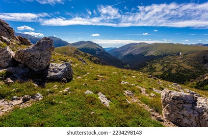 Rocky Mountain Views on the Alpine Trail Ridge, Rocky Mountain National Park, Colorado - Powered by Shutterstock