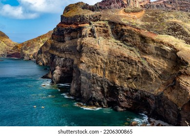 Rocky Ocean Coast Landscape Of Madeira