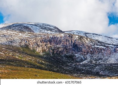 Rocky Outcrops Covered In Snow At Mount Kosciuszko National Park, Australia