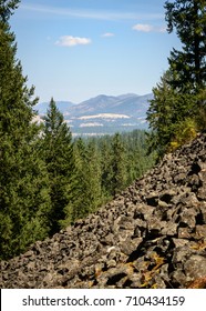 Rocky Overlook At Fort Spokane In Lake Roosevelt National Recreation Area