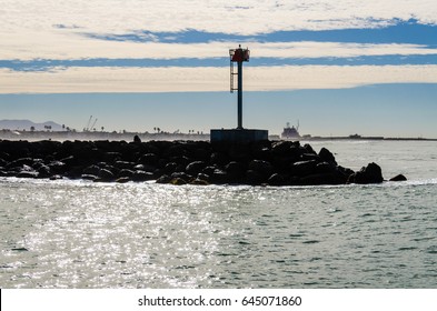 A Rocky Pier In Oxnard, California