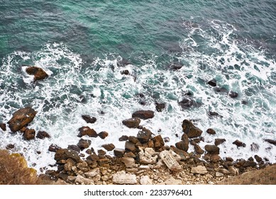 Rocky sea coast landscape nature