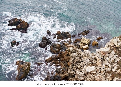 Rocky sea coast landscape nature