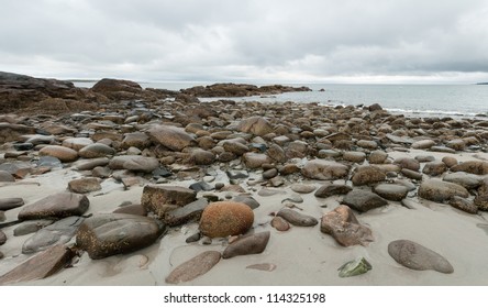 Rocky Seashore In Rockport, Massachusetts On Cape Ann.