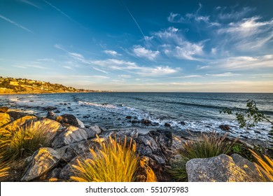 Rocky Shore In Malibu, California