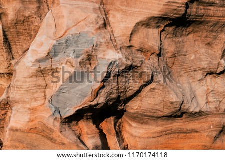 Rocky texture Big reddish rock. Rocks of the Grand Canyon.