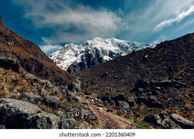 Rocky Trail Along The Mt Salkantay Pass