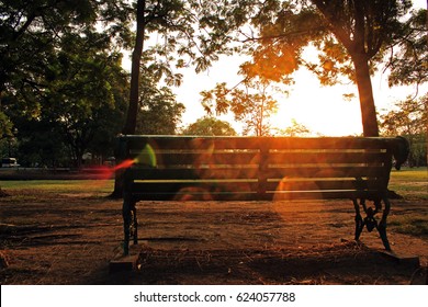 Rod Fai public park in the late afternoon, Bangkok - Shutterstock ID 624057788