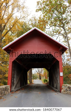 Roddy Road Covered Bridge in Thurmont, MD October 2020