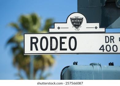 Rodeo Drive Street Sign In Los Angeles