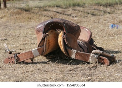 Rodeo Saddle Bronc Saddle Detail