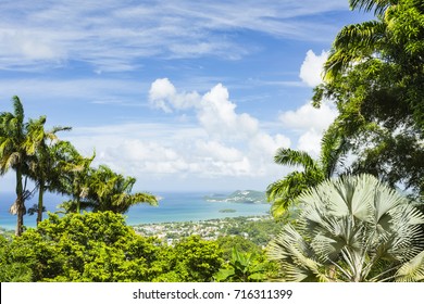 Rodney Bay And Pigeon Island From Pink Plantation House, Saint Lucia