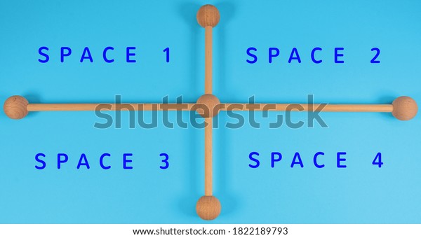 Rods with\
balls to divide the space for\
writing